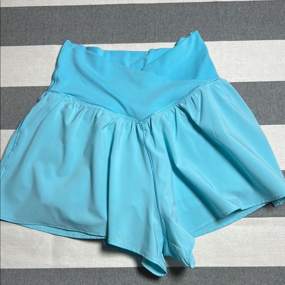 Aerie OFFLINE Real Me Crossover Flowy Women's Blue Shorts Size XS - Picture 2 of 8